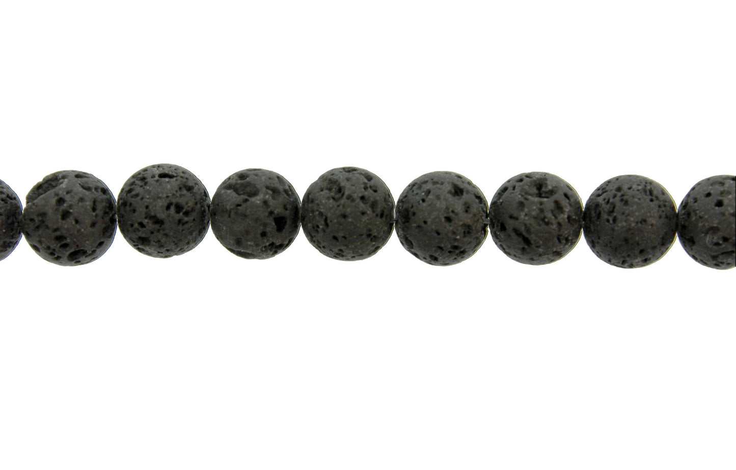 15.5 inch - 16 inch 6mm Lava Plain Round Beads
