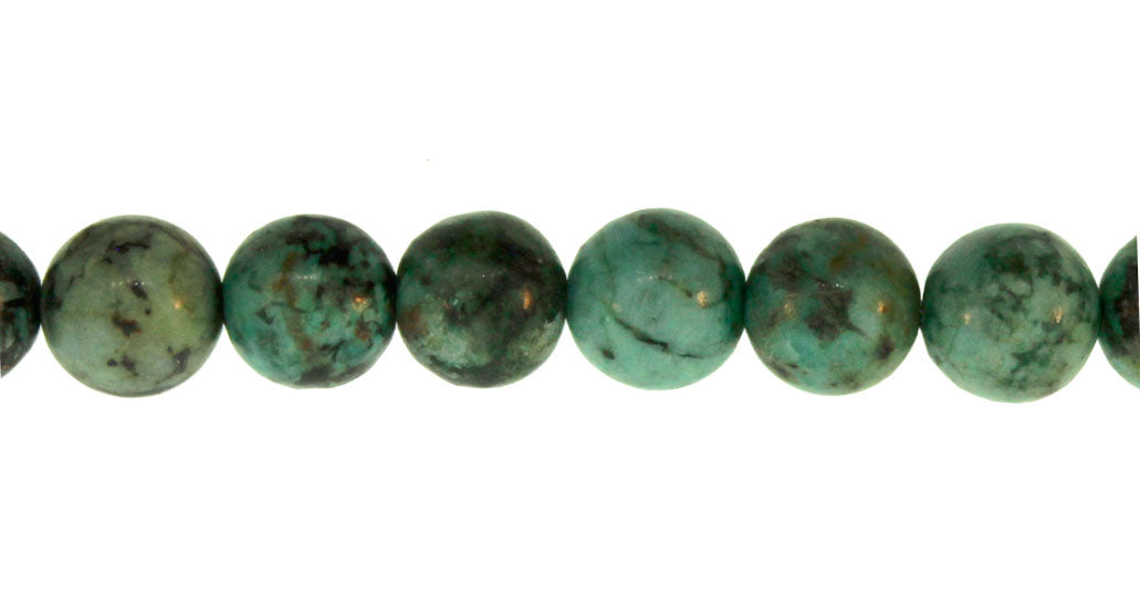 15.5 inch - 16 inch 4mm African Turquoise Jasper Natural Plain Round Beads
