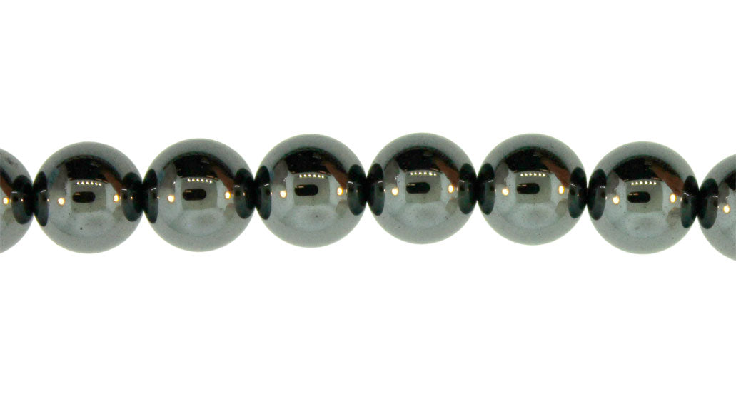 15.5 inch - 16 inch 4mm Hematite Plain Round Beads
