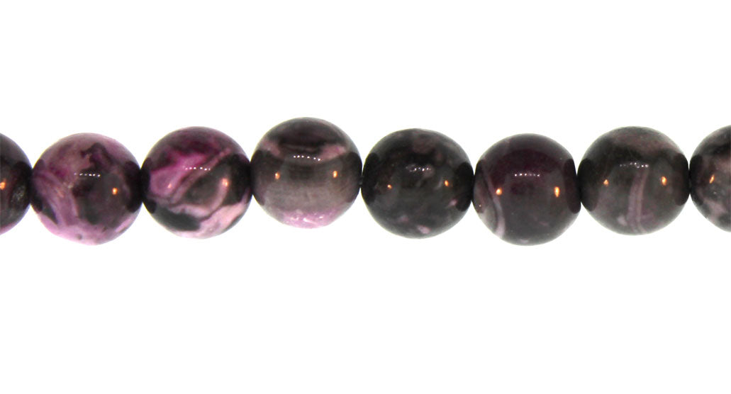 15.5 inch - 16 inch 4mm Purple Crazy Lace Agate Dyed Plain Round Beads