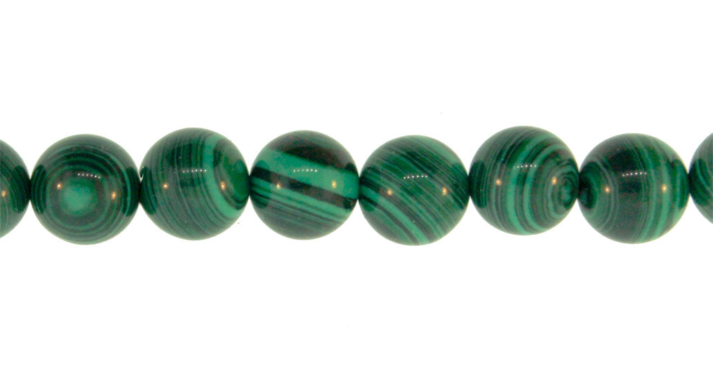 15.5 inch - 16 inch 4mm Synthetic Malachite Synthetic Plain Round Beads