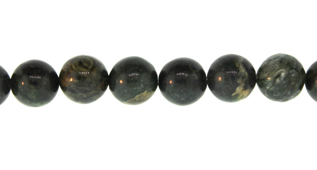 15.5 inch - 16 inch 4mm Taiwan Serpentine Natural Plain Round Beads