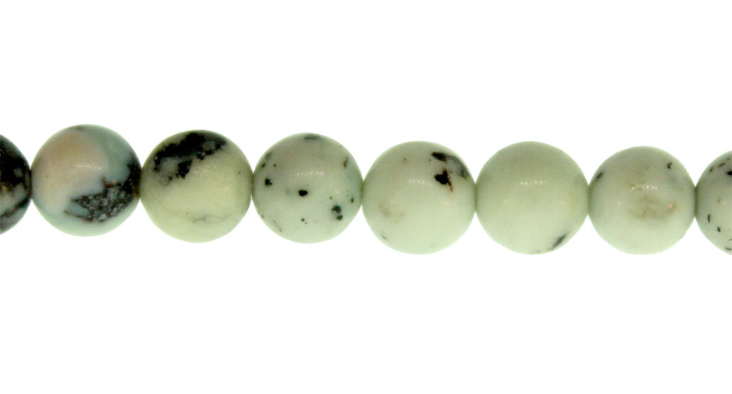 15.5 inch - 16 inch 6mm White Turquoise Jasper Natural Plain Round Beads