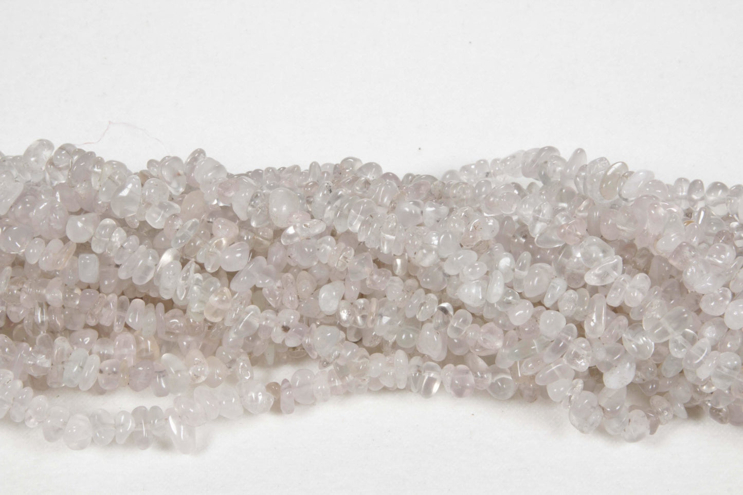 36 inch Quartz Crystal Plain Chip Beads