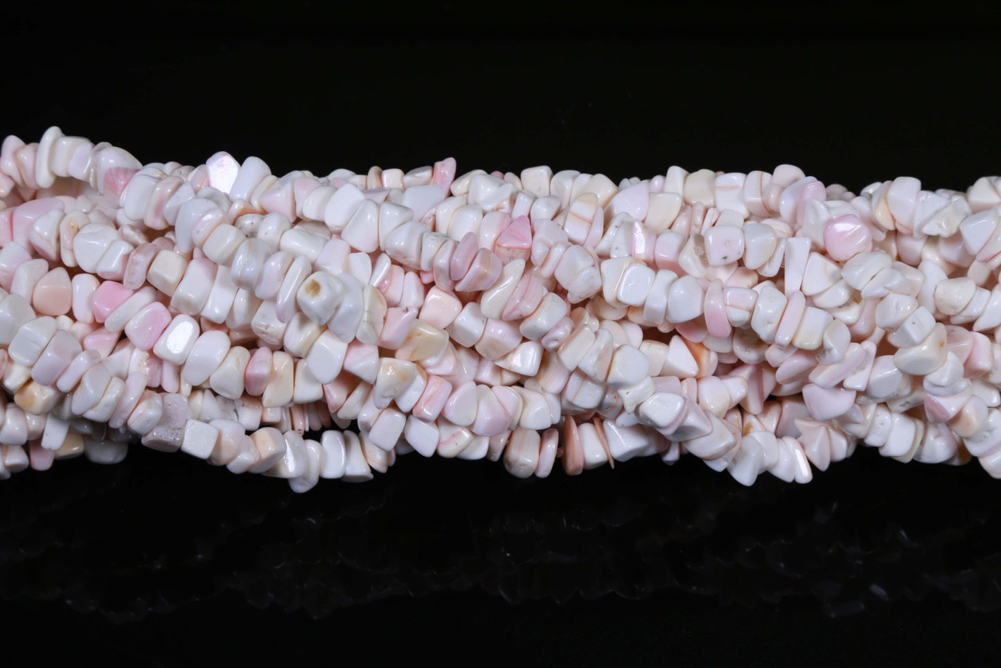 36 inch Angel Coral Shell Plain Chip Beads