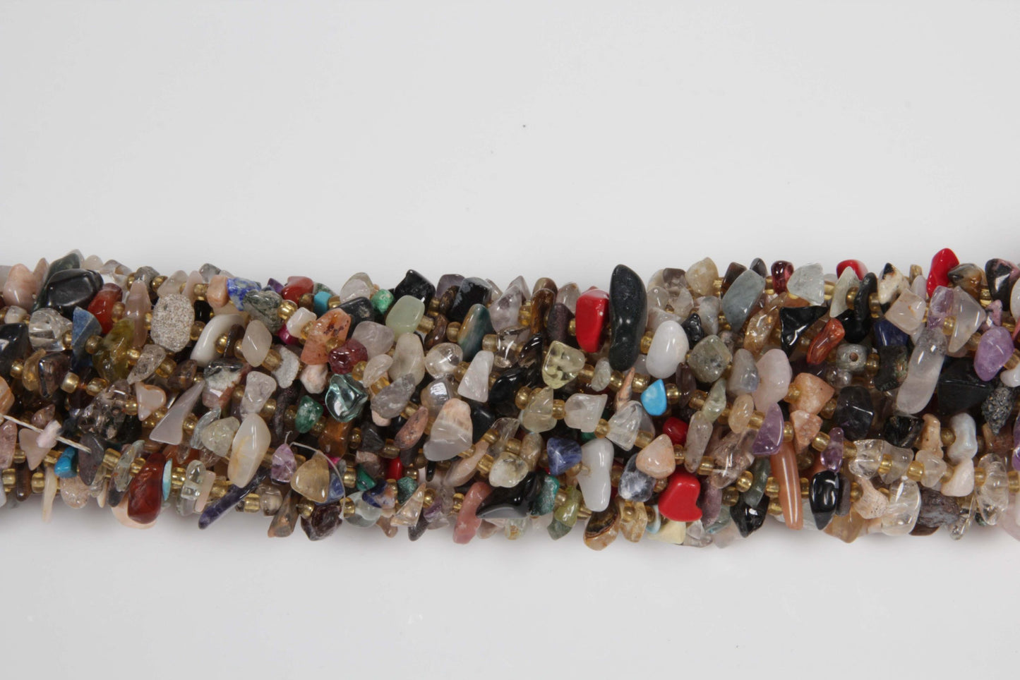 36 inch Mix Stones Plain Chip Beads