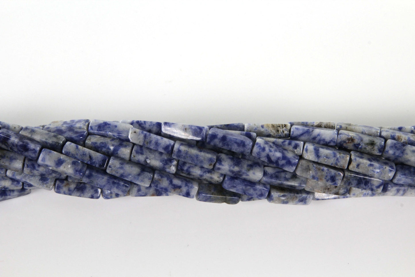 16 inch 4X13mm Brazil Sodaite Plain Square Tube Beads