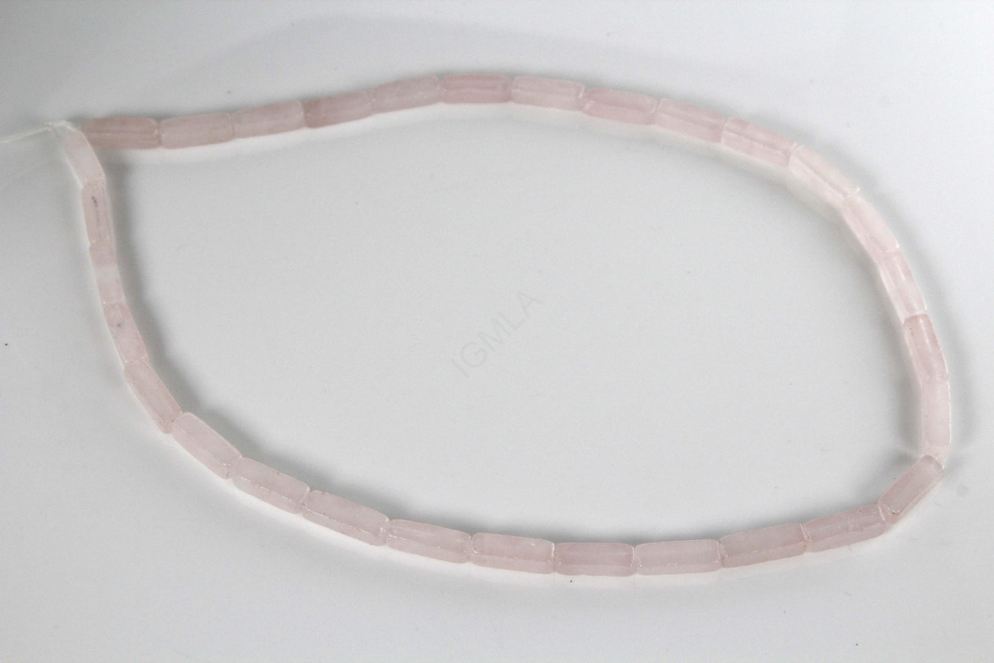 16 inch 4X13mm Rose Quartz Plain Square Tube Beads