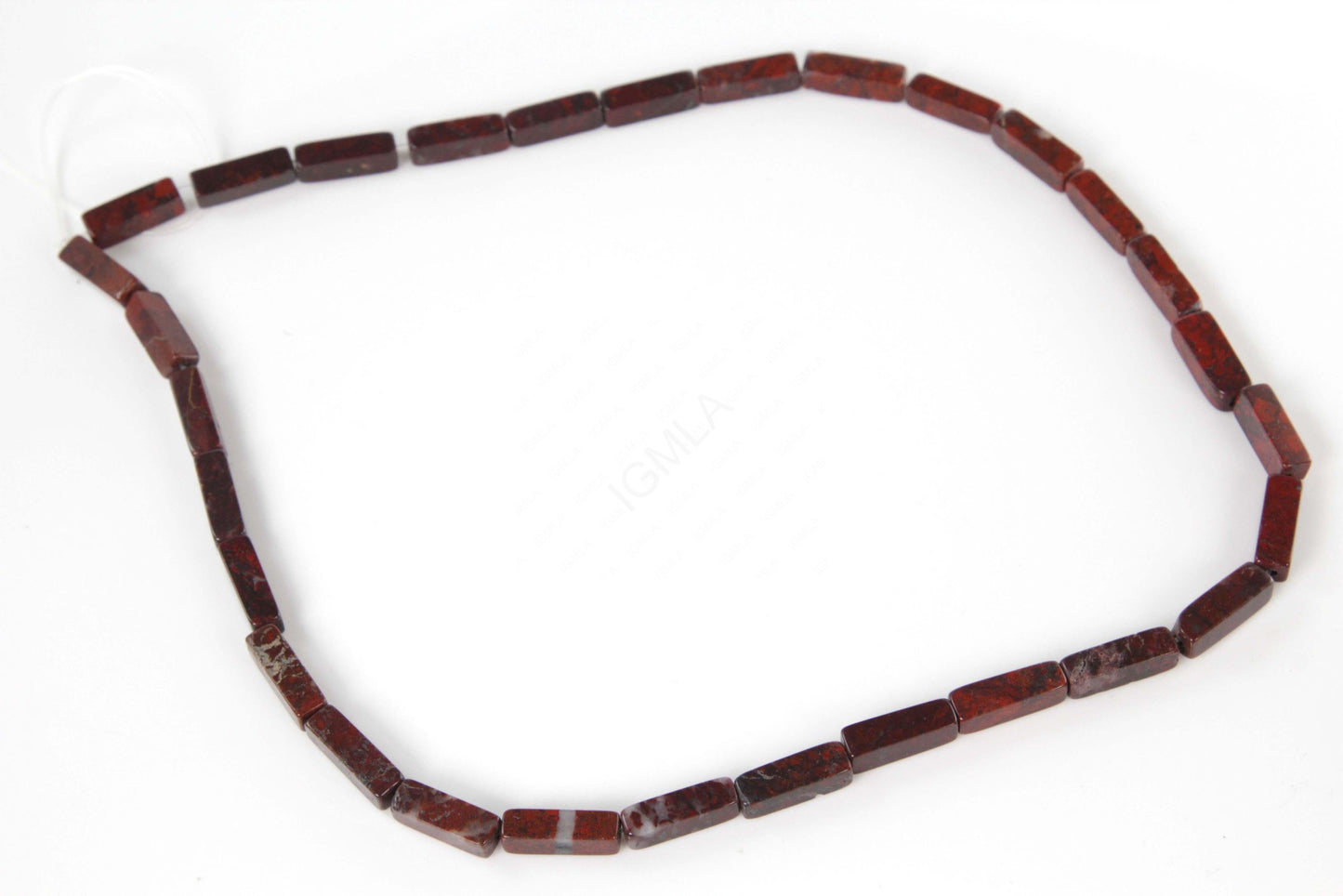 16 inch 4X13mm Breciated Jasper Plain Square Tube Beads