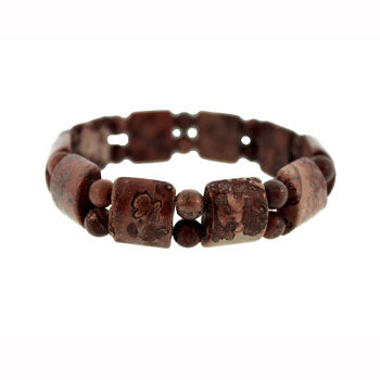 Red Flower Jasper Tanker Bracelets