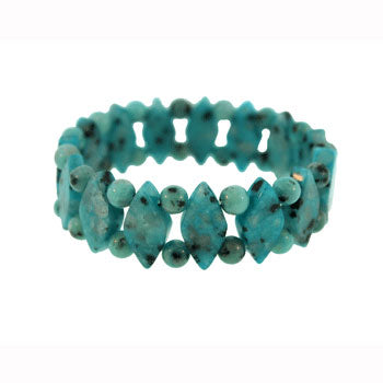 Dyed Aqua Quartz Princess Bracelets