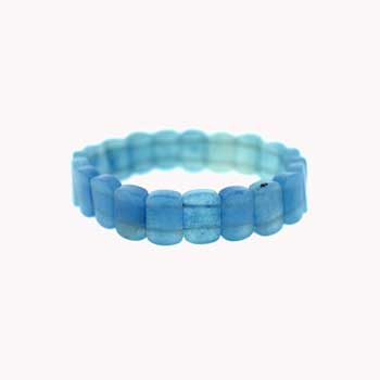 Dyed Blue Quartz Rectangle Bracelets