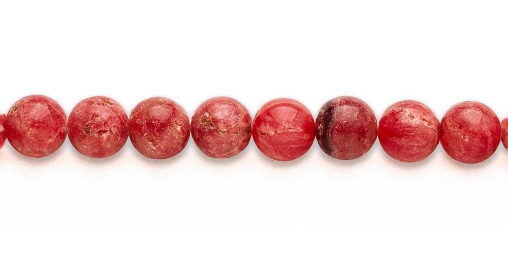 15-16 inch 16mm Chinese Rhodocrosite Round Plain Beads