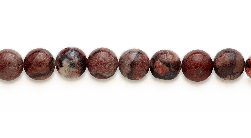 15-16 inch 16mm Sun Rock Jasper Round Plain Beads