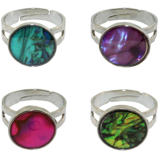 Zinc Alloy Silver Plated Round Rings