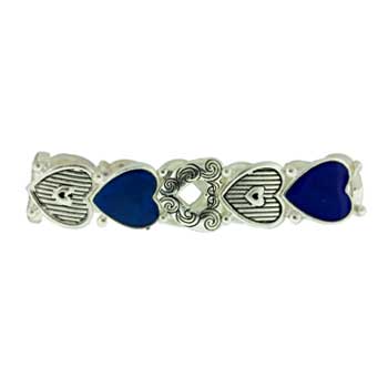 Zinc Alloy Antique Silver Finish Heart Bracelets