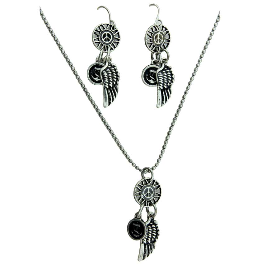 Zinc Alloy Silver Plated Pendants & Earrings
