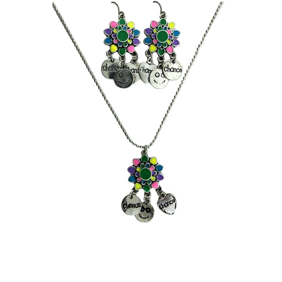 Zinc Alloy Silver Plated Pendants & Earrings