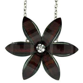 Zinc Alloy Rhodium Plated 53 mm Necklace