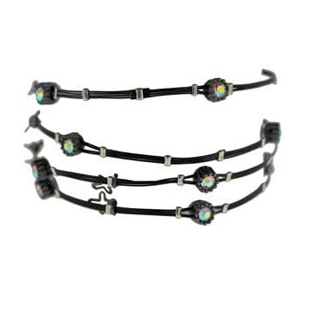 Zinc Alloy Burnished Silver Finish Assorted Bracelets