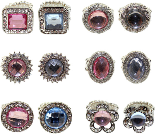 Zinc Alloy Silver Plated Rings