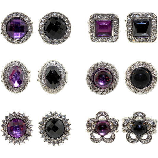 Zinc Alloy Silver Plated Rings