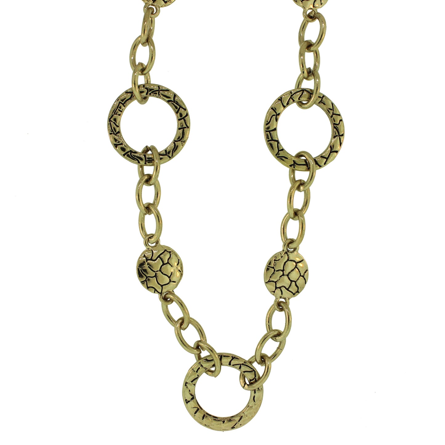 Zinc Alloy Antique Silver Finish Necklace