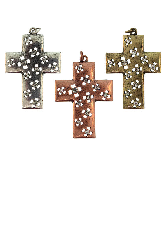 45X34mm Zinc Alloy Copper Tone Pendants