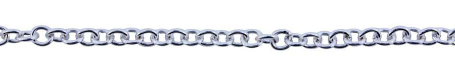 3 Foot Zinc Alloy Silver Plated Chain