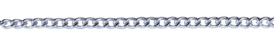 3 Foot Zinc Alloy Silver Plated Chain