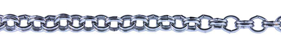 3 Foot Zinc Alloy Rhodium Plated Chain