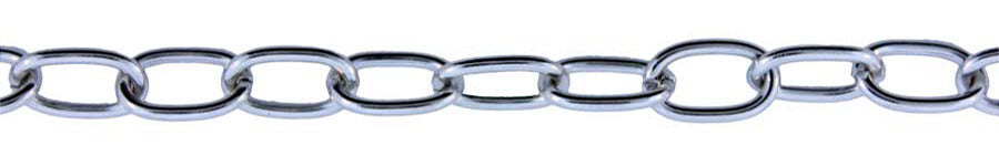 3 Foot Zinc Alloy Rhodium Plated Chain