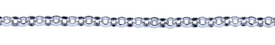 3 Foot Zinc Alloy Silver Plated Chain