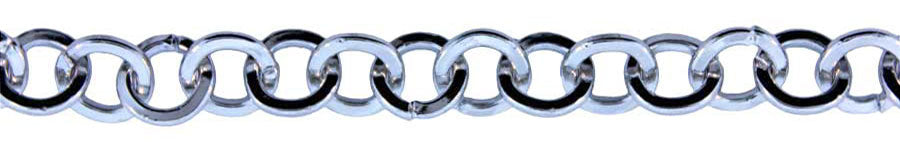 3 Foot Zinc Alloy Rhodium Plated Chain