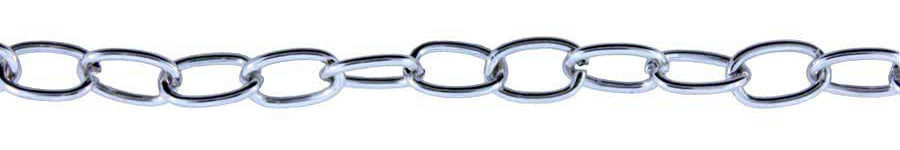 3 Foot Zinc Alloy Rhodium Plated Chain