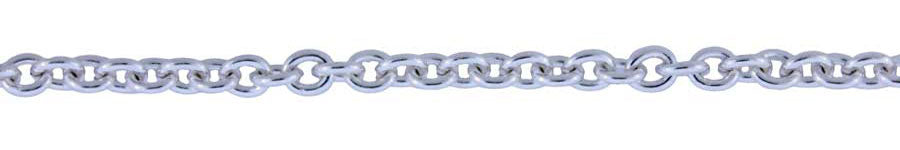 3 Foot Zinc Alloy Silver Plated Chain