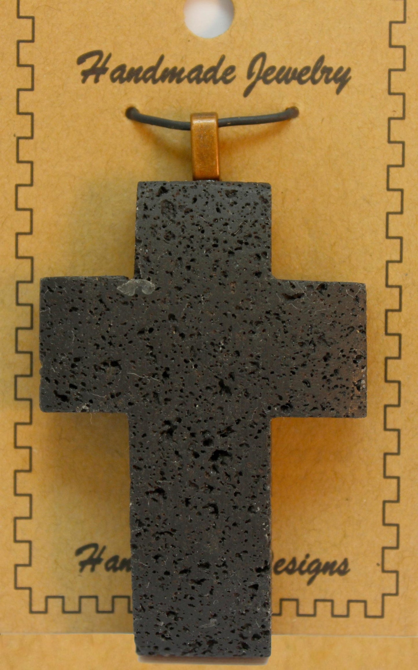 40X58mm Lava Cross Pendants