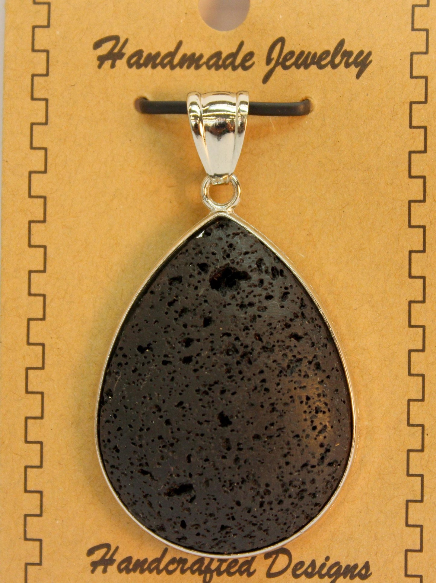 30X40mm Lava Pear Shape Pendants