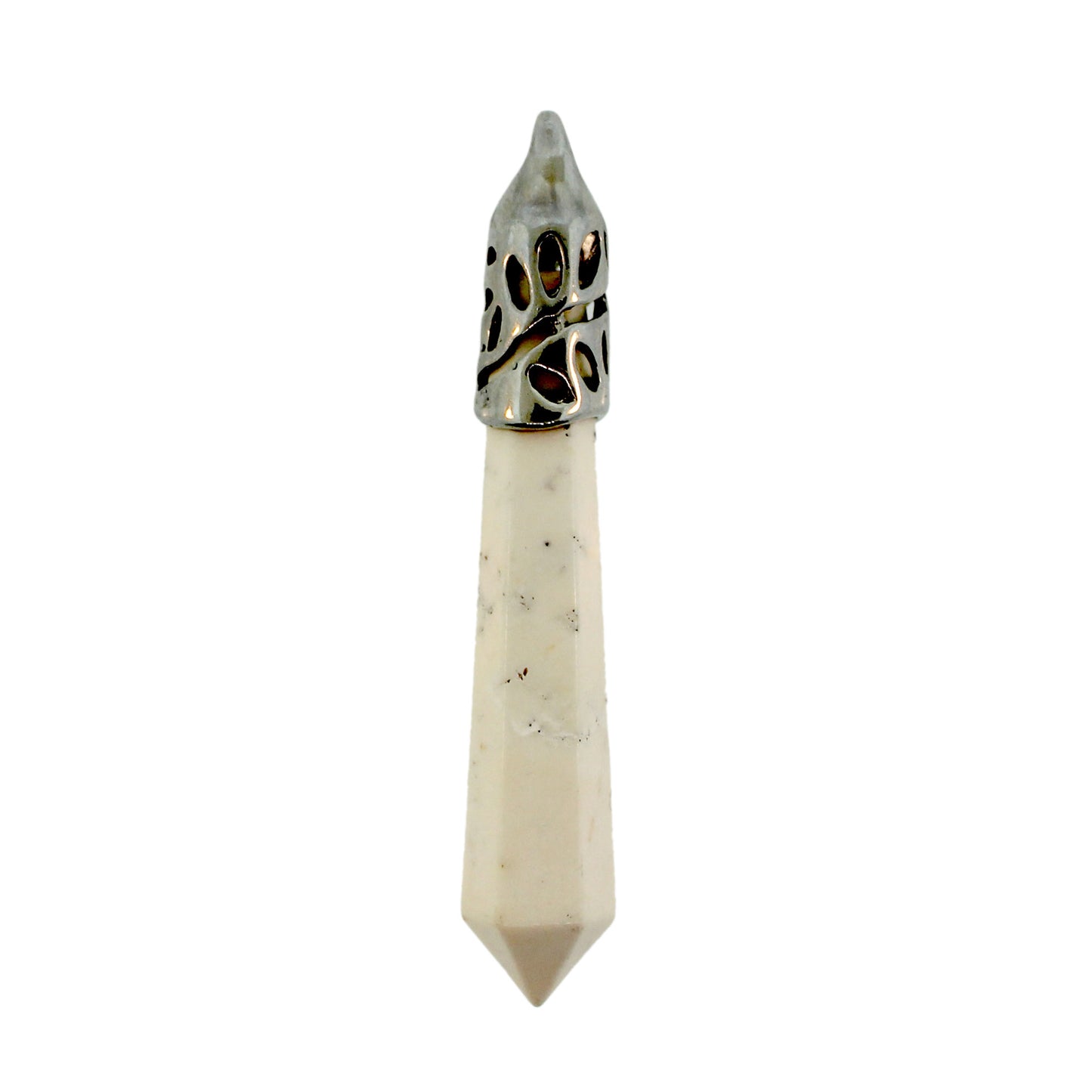 62mm Howlite Inlay Cap Taper Point Pendants