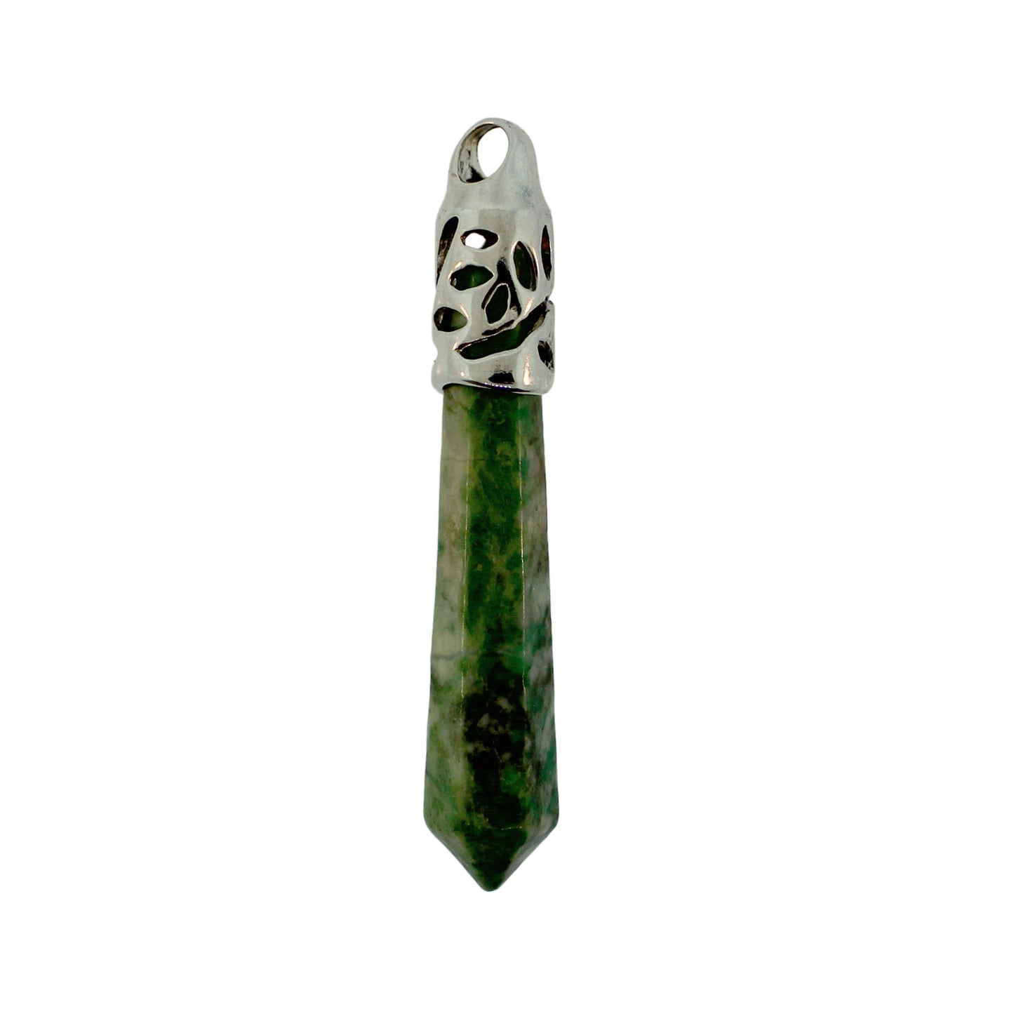 62mm Serpentine Inlay Cap Taper Point Pendants