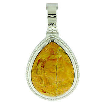 39X63mm Rainbow Picasso Stone Pear Pendants