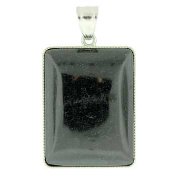 32X47mm Black Jasper Rectangle Pendants