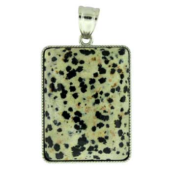 32X47mm Dalmatian Jasper Rectangle Pendants