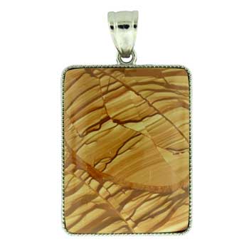 32X47mm Scenic Jasper Rectangle Pendants