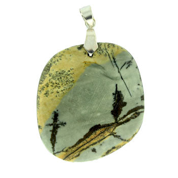 34-48mm Artistic Jasper Freeform Pendants