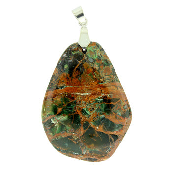 32-50mm Green Opal Freeform Pendants