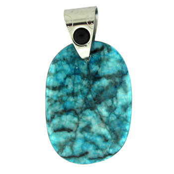 30-45mm Dyed Blue Amazonite Jasper Freeform Pendants