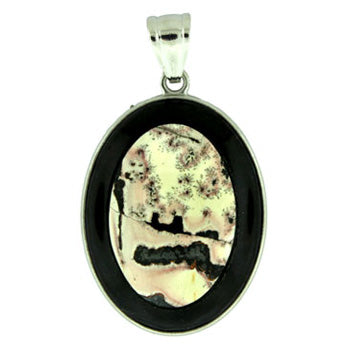 32X47mm Artistic Jasper Oval Pendants