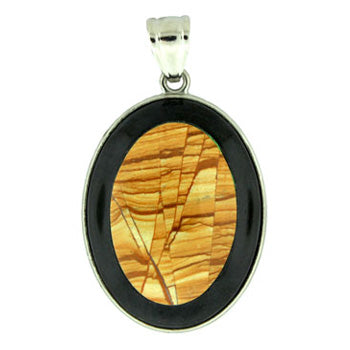 32X47mm Scenic Jasper Oval Pendants