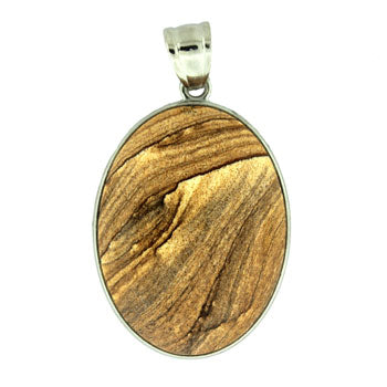 32X47mm Picture Jasper Oval Pendants